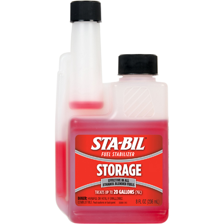 STA-BIL fuel stabilizer helps keep your fuel fresh. 
