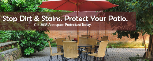 303 Protects Patios, Pools and Cars Against Stains, Dirt, Mold and UV Rays