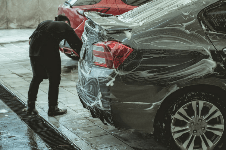 Don’t bother with an automatic car wash! Do right by your car with a hand wash with 303 Products.