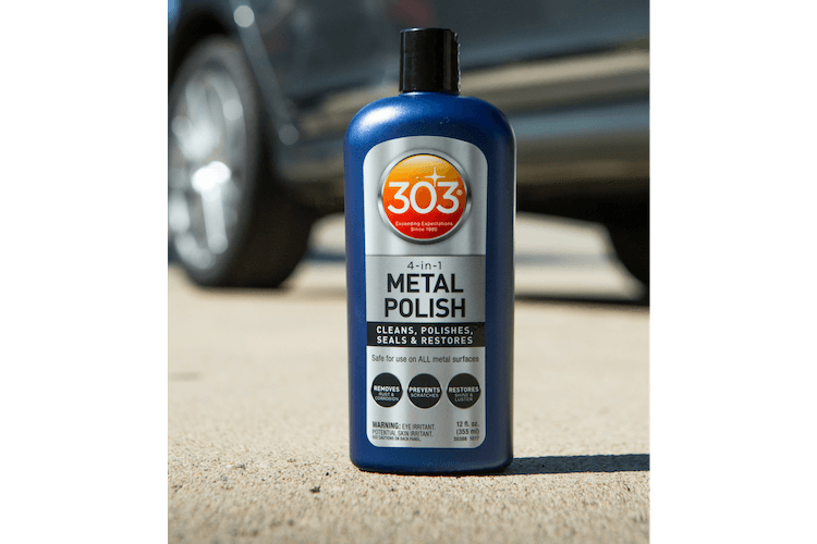 If you want the metal around your home and car to look more polished and get the protection it needs, you need 303 4-in-1 Metal Polish.
